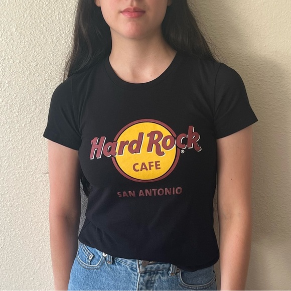 Hard Rock Cafe San Antonio Black Tee/Short Sleeve Size XS - Picture 1 of 4